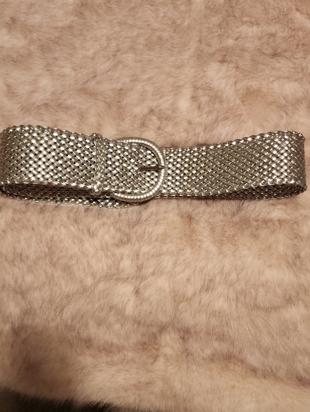 Woven Silver Belt